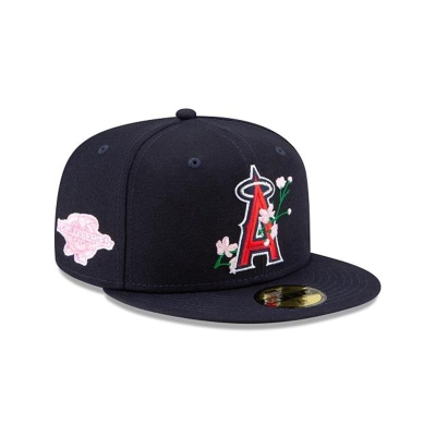 Los Angeles Angels Gorra | New Era MLB Side Patch Bloom 59fifty Fitted Cap Mexico - Rojos